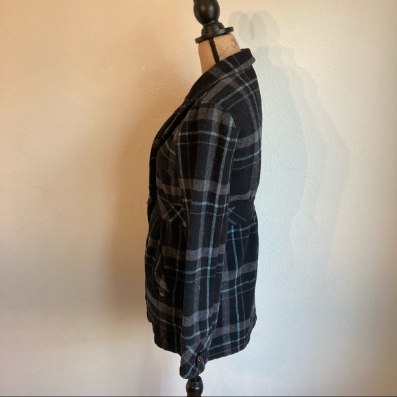Aeropostale plaid pea coat - Picture 6 of 11